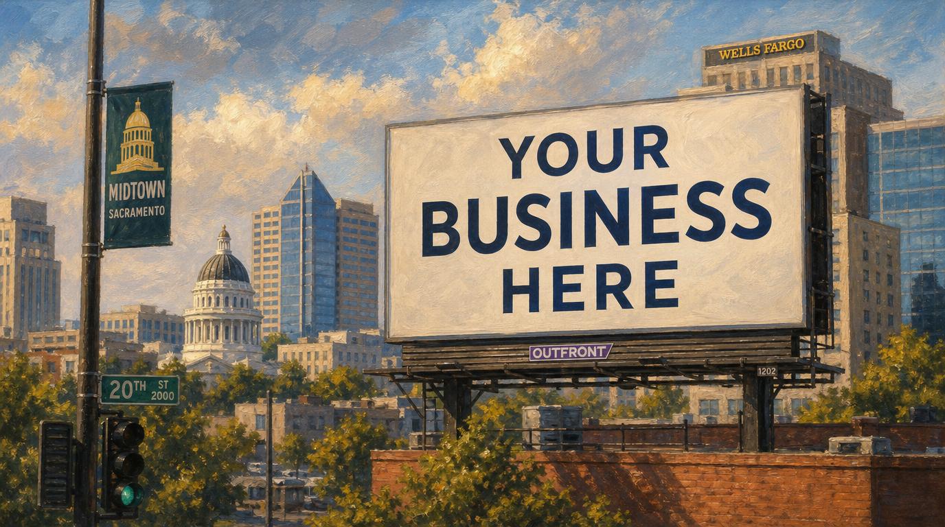 Digital Painting for a Billboard in Midtown Sacramento - Advertise Here